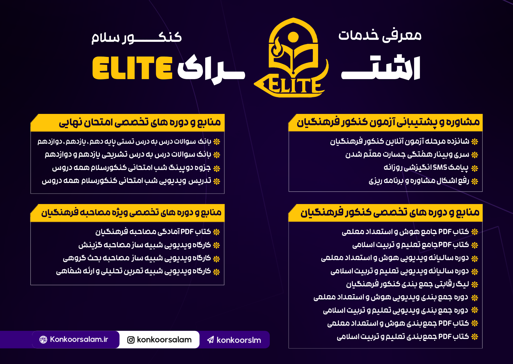 اشتراک الیت Elite فرهنگیان